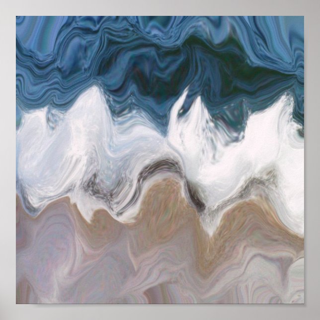 vinkarare på stranden poster (Framsidan)