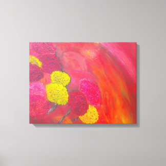 Vinkarblommor 16 x 20 inlindad duk canvastryck