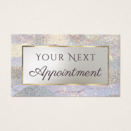 vinkart avtalskort för elegant i glitter med vatte visitkort