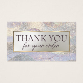 vinkart rabattkort för elegant glitter med vattenf visitkort