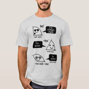 Vinkel gåva för mathvetenskapsgeometri t shirt