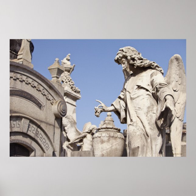 Vinkel status stängd i La Recoleta-kyrkogården Poster (Framsidan)