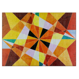 Vinkelformade geometriska former för varm Färg Coo