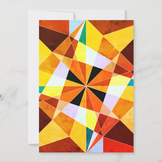 Vinkelformade geometriska former för varm Färg Coo (Framsida)