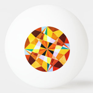 Vinkelformade geometriska former för varm Färg Coo Pingisboll