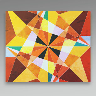 Vinkelformade geometriska former för varm Färg Coo Presentpapper