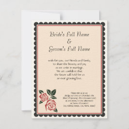 Vinkelformiga ro inbjudningar