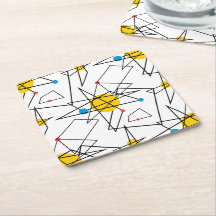 Vinkelgeometrisk retro Mönster