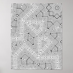 Vinkelmönsterdesign för färgläggningssida för rutn poster