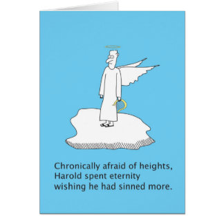 Vinkelskräck Hälsningskort