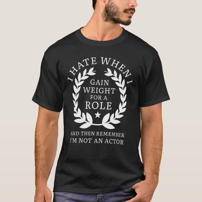 Vinkelvikt för en roll t shirt (Framsida)