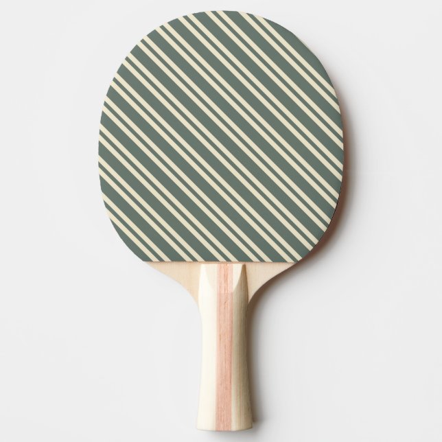 Vinklad dubbelrand varm grå färg pingisracket (Framsidan)
