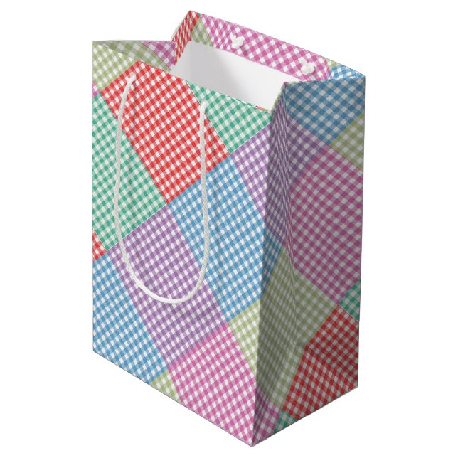 Vinklad Gingham-lappteknik (Baksidan Vinklad)