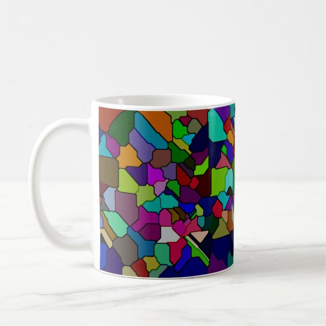 Vinklad glasskiktad platta 11oz Mugg (Vänster)