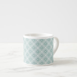 Vinklad Lattice Mönster Espressomugg
