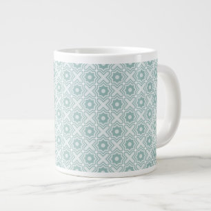 Vinklad Lattice Mönster Jumbo Mugg