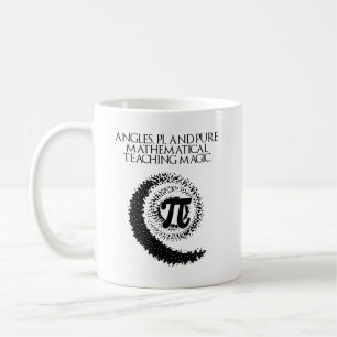Vinklar Pi Ren matematik undervisningsmagi design Kaffemugg