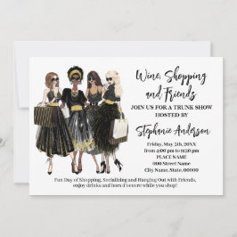 Vinköps- och vänner trunkshow inbjudningar