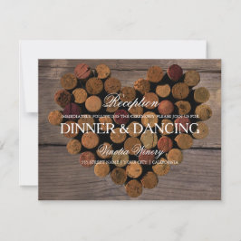 Vinkork #2 Rustik Välkomstkort Inbjudningar