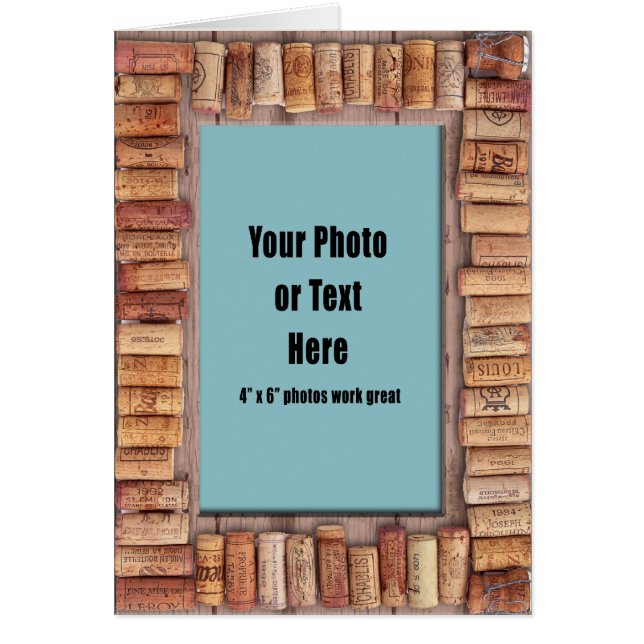 Vinkorkram Hälsningskort (Framsidan)