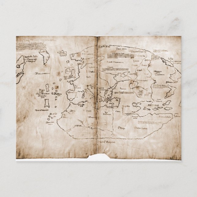 Vinland karta vykort (Framsida)