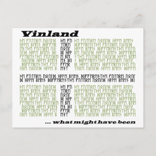 Vinland Runic Flagga - vad hade kunnat ha varit Vykort