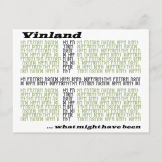 Vinland Runic Flagga - vad hade kunnat ha varit Vykort