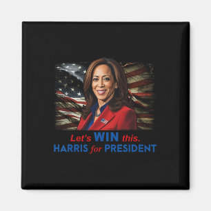 Vinn Detta Harris För President Kamala Harris 2024 Magnet