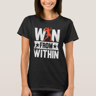 Vinn Inifrån Amerikansk Flag Football Spelare T Shirt