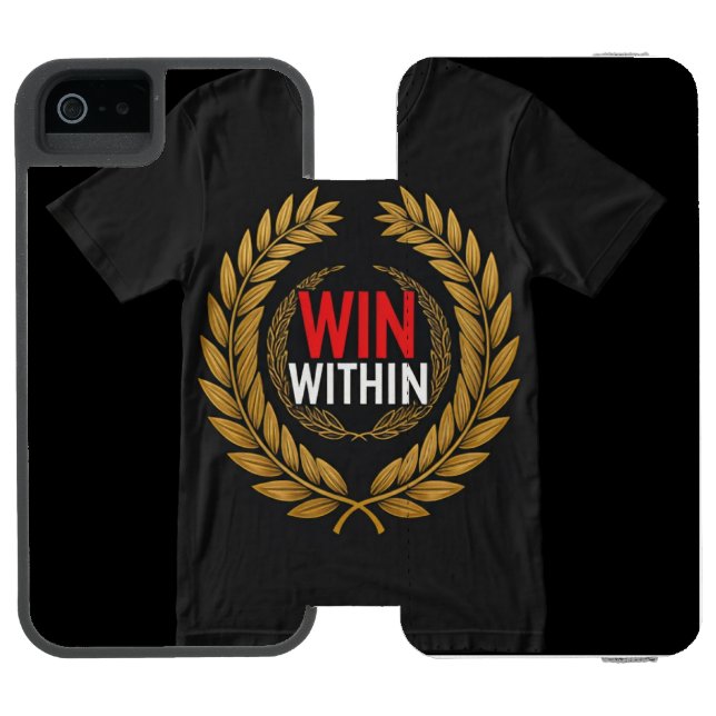 "Vinn inom." Incipio iPhone Wallet Skal (Folio Öppen)