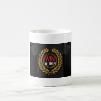 "Vinn inom." Kaffemugg