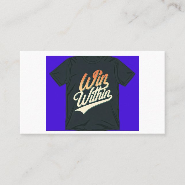 "Vinn inom." Visitkort (Framsida)