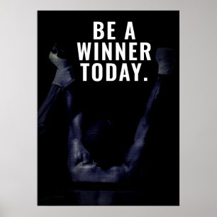 Vinnande dagliga motivation poster
