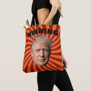 Vinnande Donald Trump-handväskor Tygkasse