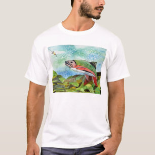 Vinnande konst vid klass 4 för T. Phillips T-shirt