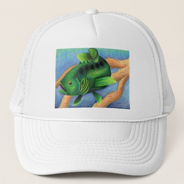 Vinnande konstverk av L. Mjölnare, klass 11 Truckerkeps (Framsida)