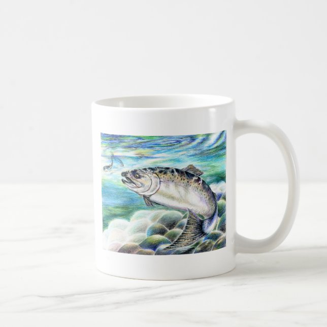 Vinnande konstverk av S. Kang, klass 11 Kaffemugg (Höger)