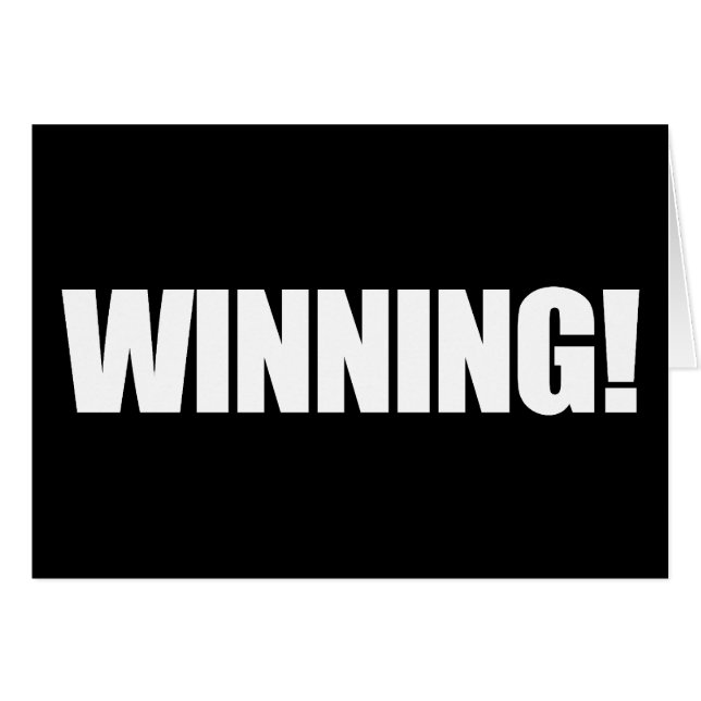 VINNANDE kort (Framsidan Horizontal)