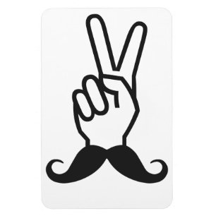 Vinnande Mustache anpassningsbar magnet