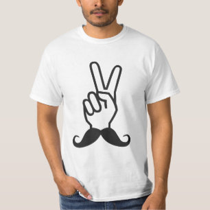 Vinnande Mustache-shirt - välj stil & färg Tröja