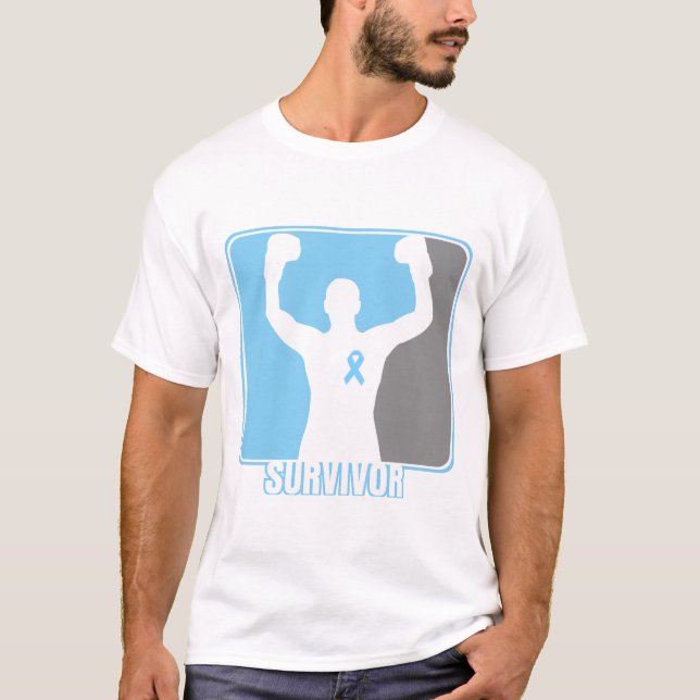 Vinnande överlevande för prostatacancer t-shirt (Framsida)