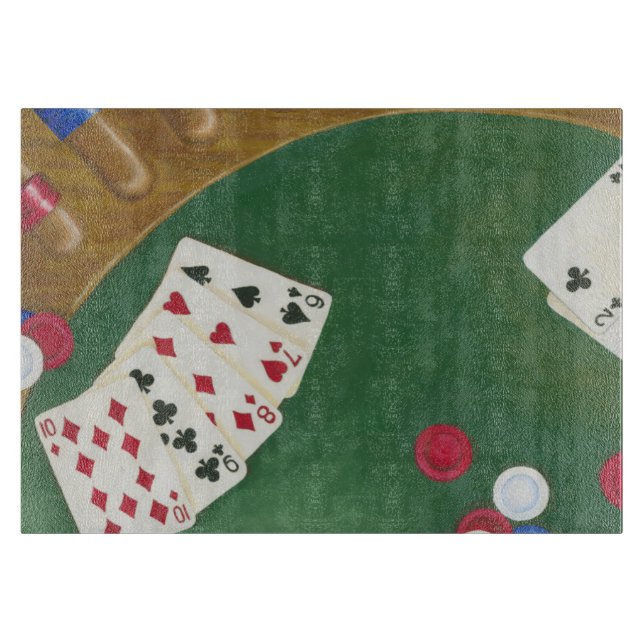 Vinnande Poker Hand sex till tio (Framsidan)