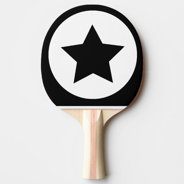 Vinnande Stjärna Pingis Paddle (Framsidan)