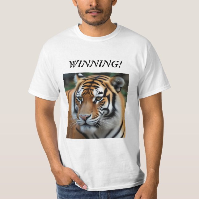 Vinnande! Tiger T-Shirt (Framsida)