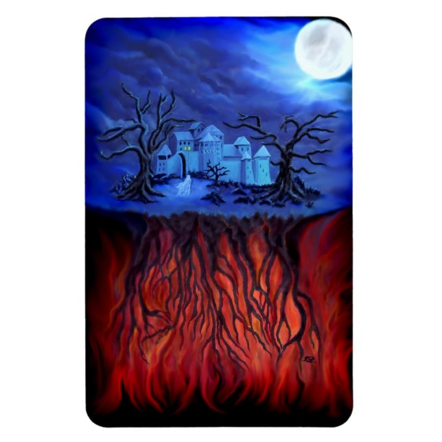 Vinnande timme mellan himlen och helvetet magnet (Vertikal)