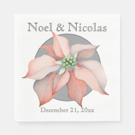 Vinnarbröllop under jul pappersservett