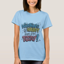 Vinnare är en livsmiljö - Motiverande Kids T-Shirt