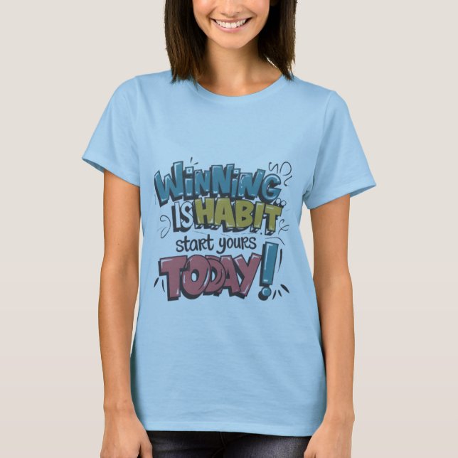 Vinnare är en livsmiljö - Motiverande Kids T-Shirt (Framsida)