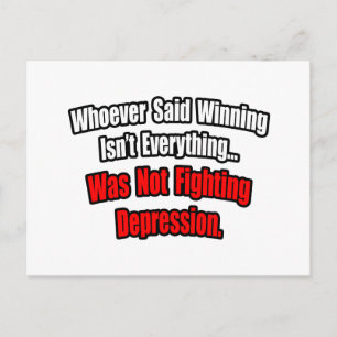 Vinnare är inte allt citat, depression vykort