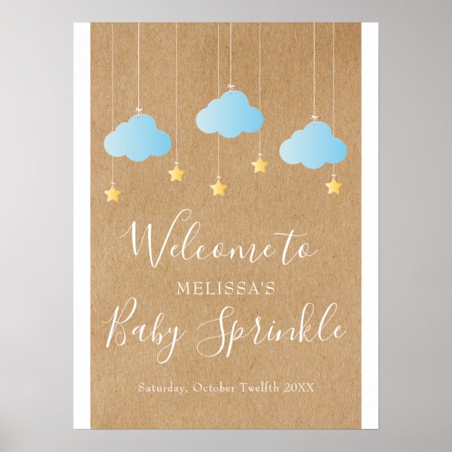 Vinnare av skrynklingssprinkler i Baby / Shower Vä Poster (Framsidan)